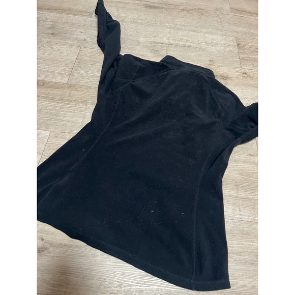 North Face Womens Pullover 1/4 Zip Black Longsleeve Size M Lightweight Polartec - Picture 10 of 10